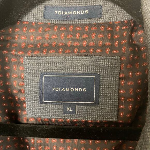 NEW 7 Diamonds Size XL Mens Sport Coat Blazer Jacket Navy Blue Lined Career Work - Picture 11 of 12